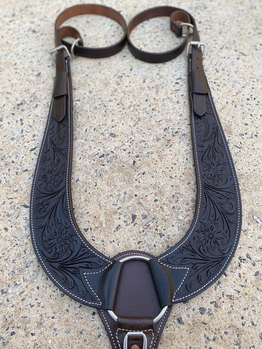 Circle H Tooled Pulling Collar