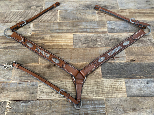 Rawhide Accent Breast Collar