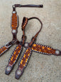 Orange Flower Tack Set